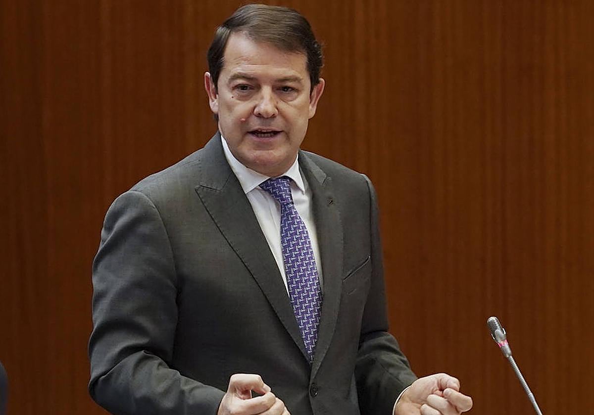 El presidente de la Junta de Castilla y León, Alfonso Fernández Mañueco en una imagen de archivo.