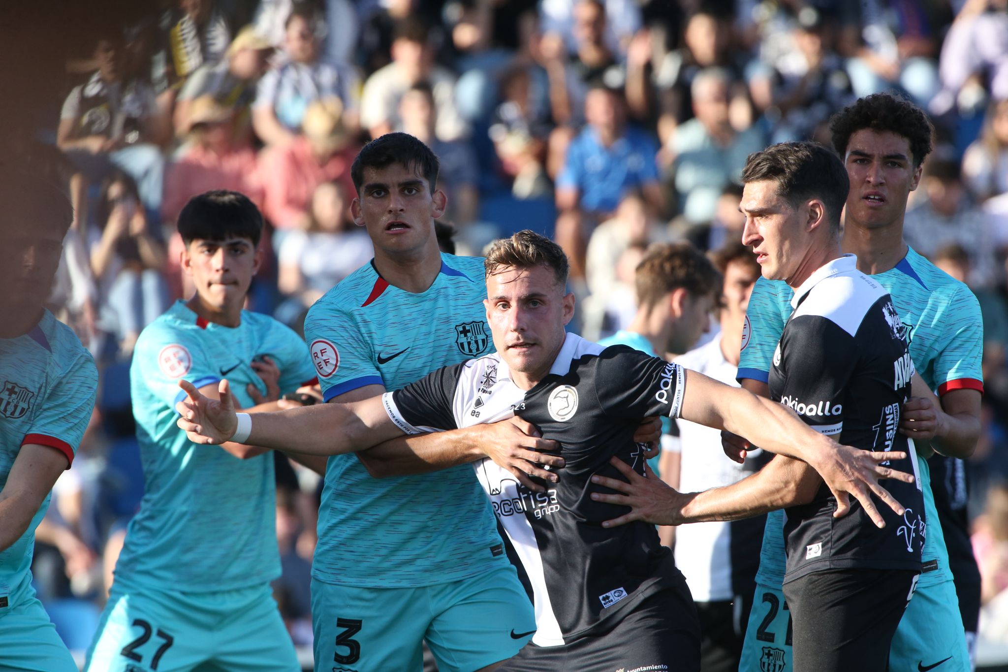El partido entre Unionistas y el Barça B, en imágenes