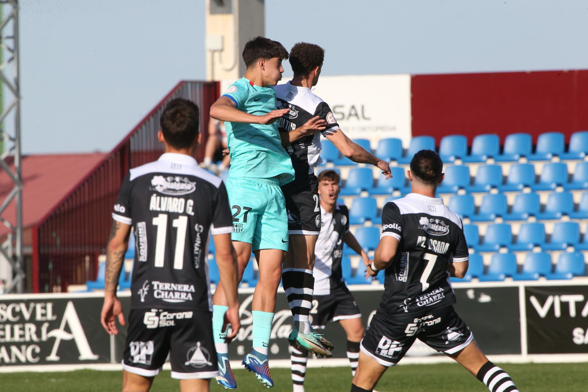 El partido entre Unionistas y el Barça B, en imágenes