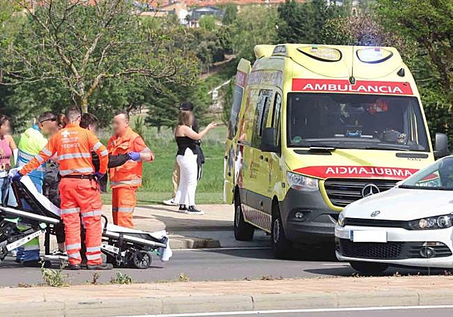 Accidente de las 16:15 horas en Carbajosa.