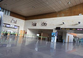 Interior de las instalaciones del aeropuerto salmantino