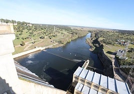 El embalse de Santa Teresa, en su estado actual.