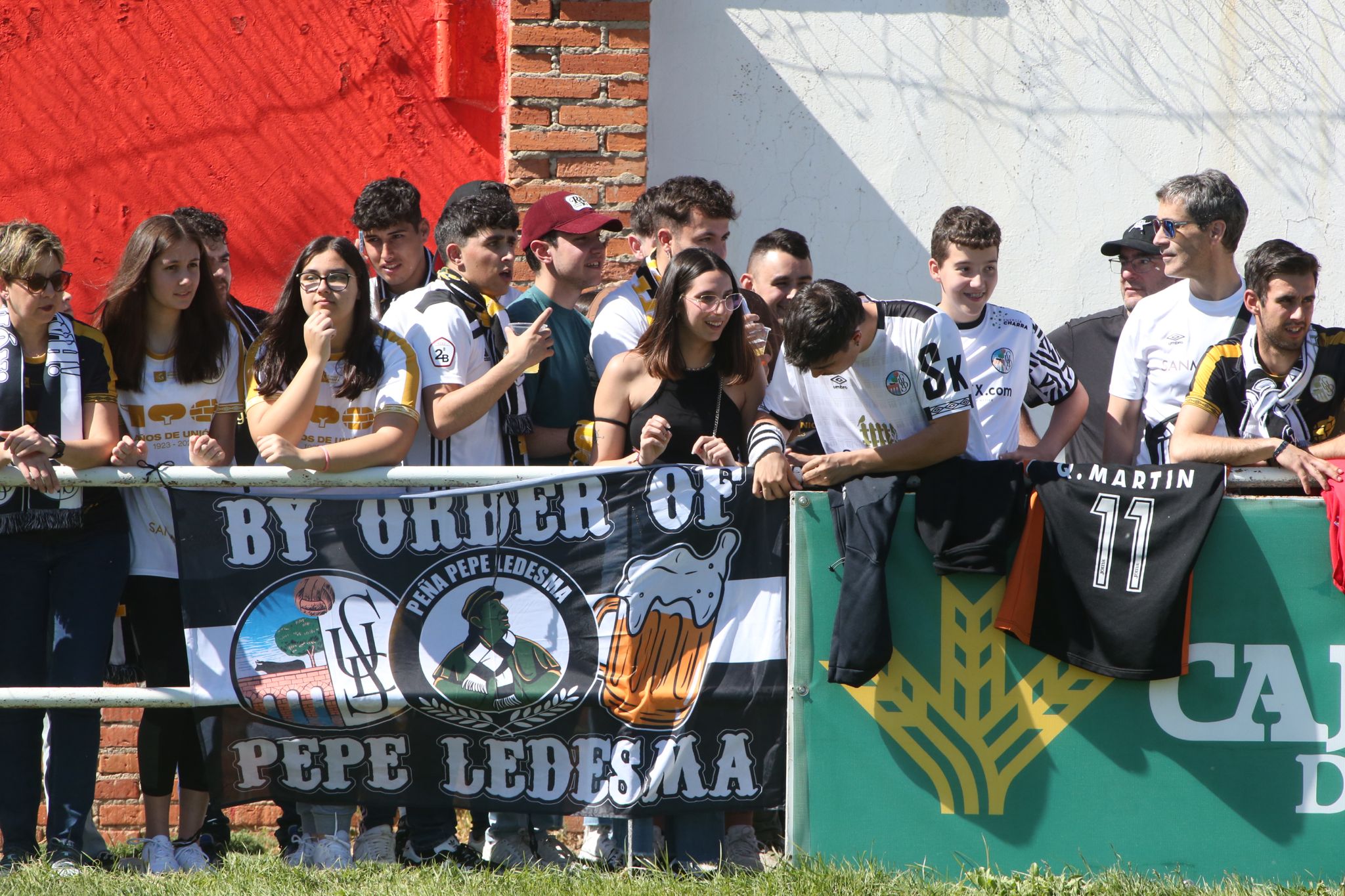 La afición del Salamanca CF UDS se dejan sentir en Tordesillas