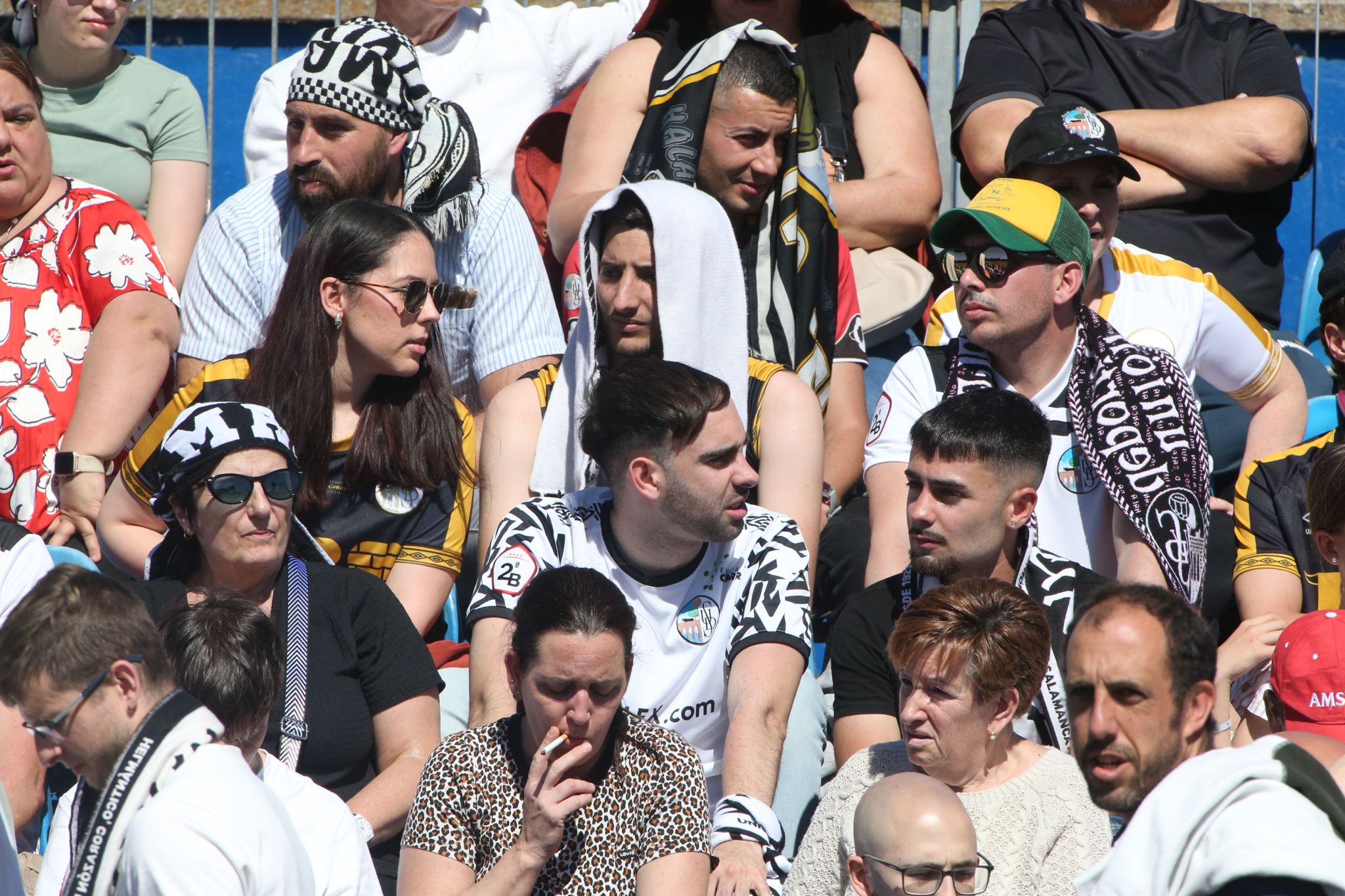 La afición del Salamanca CF UDS se dejan sentir en Tordesillas