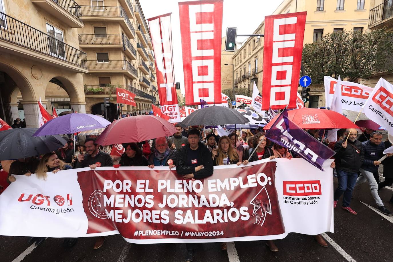 Salamanca marcha por el Día Internacional de los Trabajadores