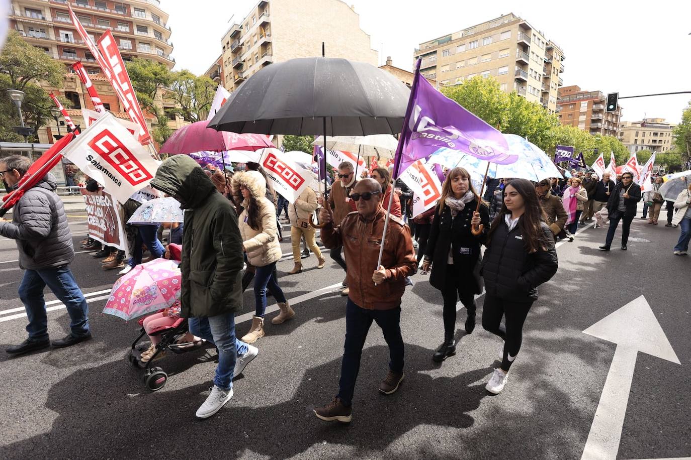 Salamanca marcha por el Día Internacional de los Trabajadores