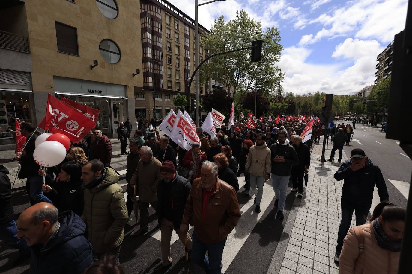 Salamanca marcha por el Día Internacional de los Trabajadores