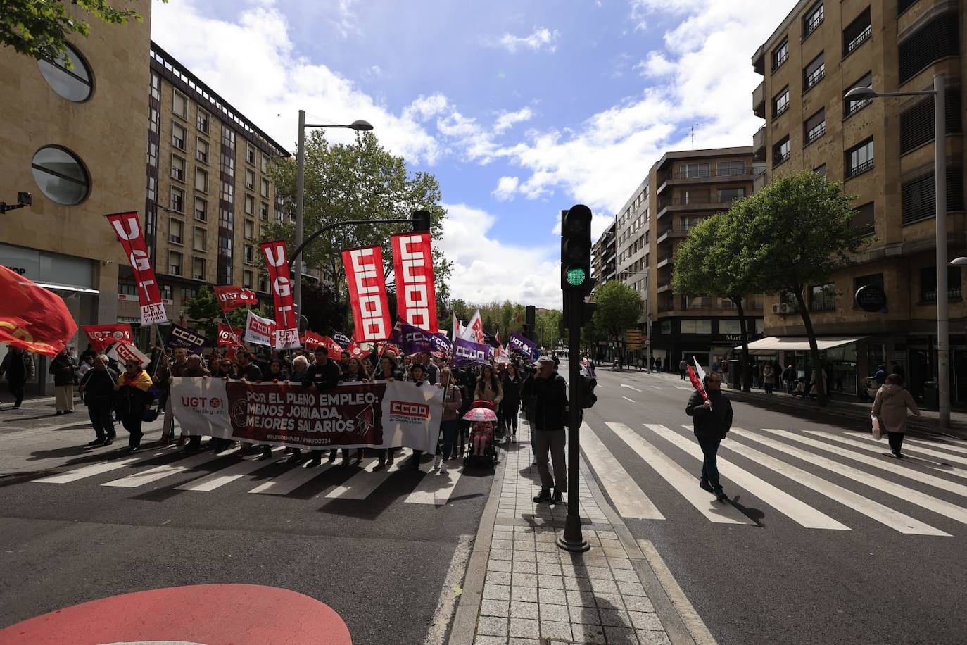 Salamanca marcha por el Día Internacional de los Trabajadores