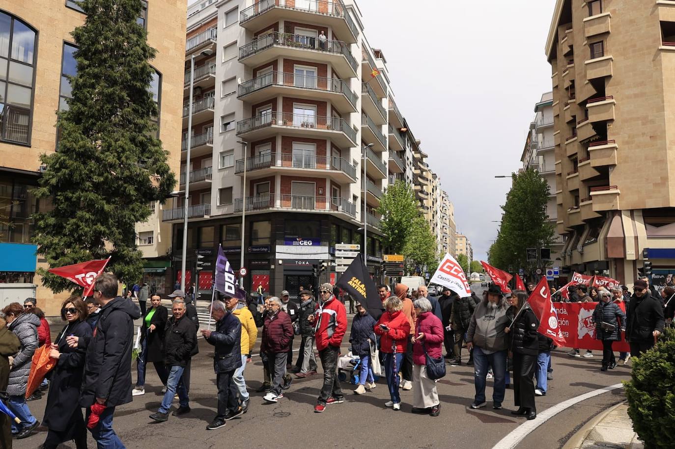 Salamanca marcha por el Día Internacional de los Trabajadores