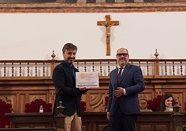 Eladio Portela y Fernando Galindo en el acto