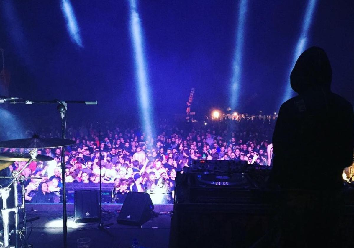 Una actuación durante uno de los festival del Abejarock de Béjar.
