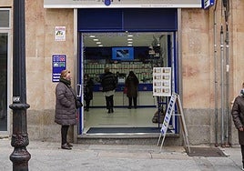 Despacho de lotería en Salamanca.
