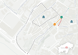 El laberinto del centro de Salamanca que atrapa a dos colegios y muchos coches