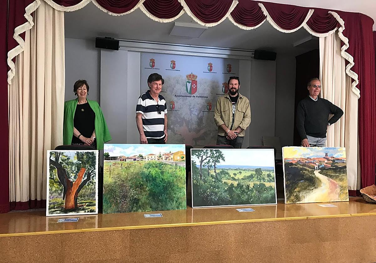 Ganadores del I Certamen de pintura rápida de Valdelosa