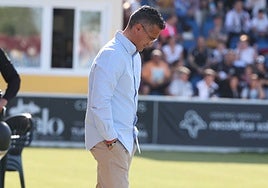 Dani Ponz, este sábado ante el Arenteiro