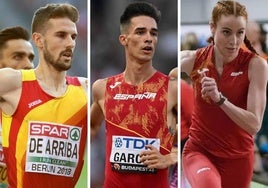 Álvaro de Arriba, Mario García y Lorena Martín.