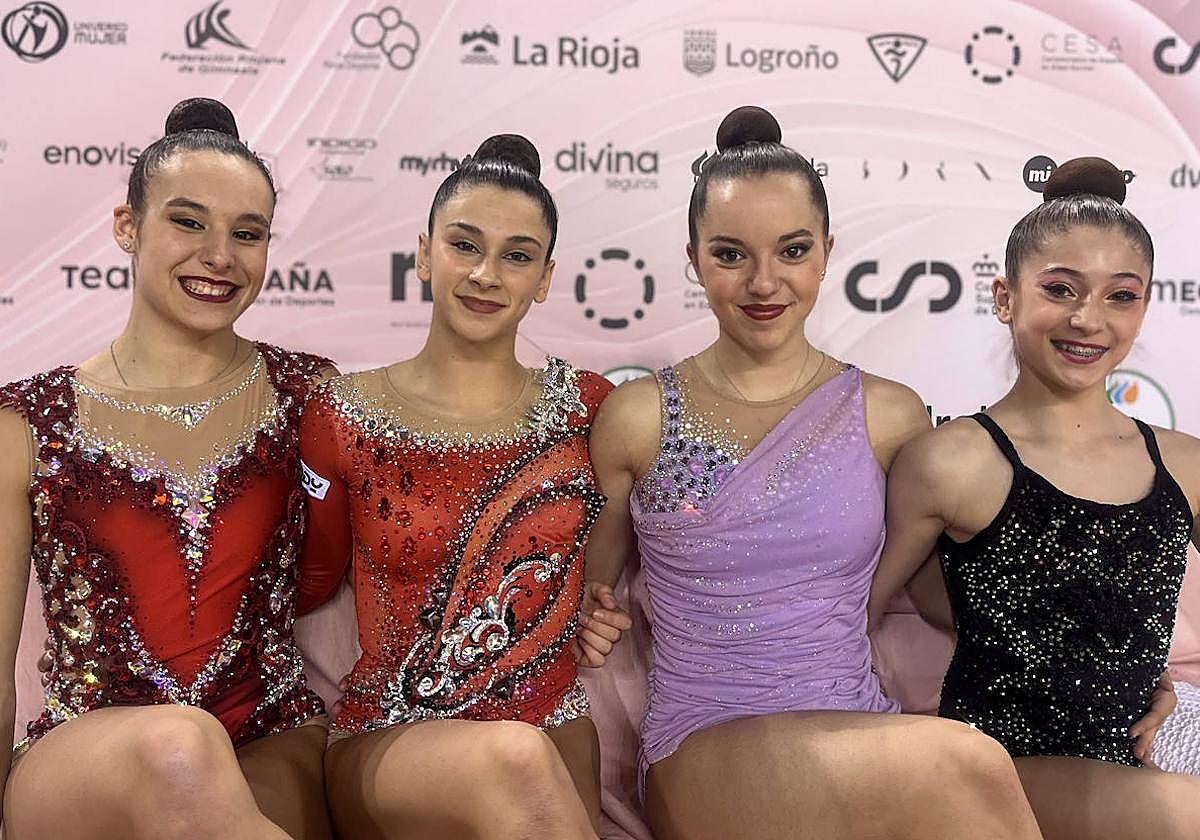 De izquierda a derecha Izaro Calvo, Giorgia Galli, Carla Yáñez y Celia Morena.