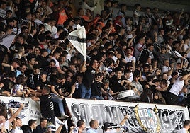 El Helmántico en el encuentro de vuelta frente al Atlético Tordesillas