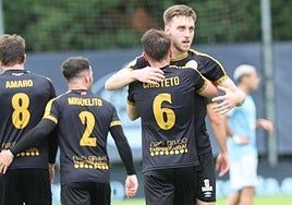 Salamanca CF UDS en la ida de la eliminatoria por el ascenso frente al Celta C