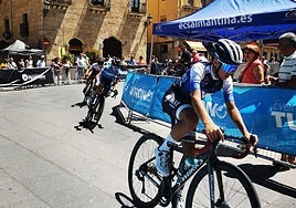 Un momento de la carrera de los más pequeños.