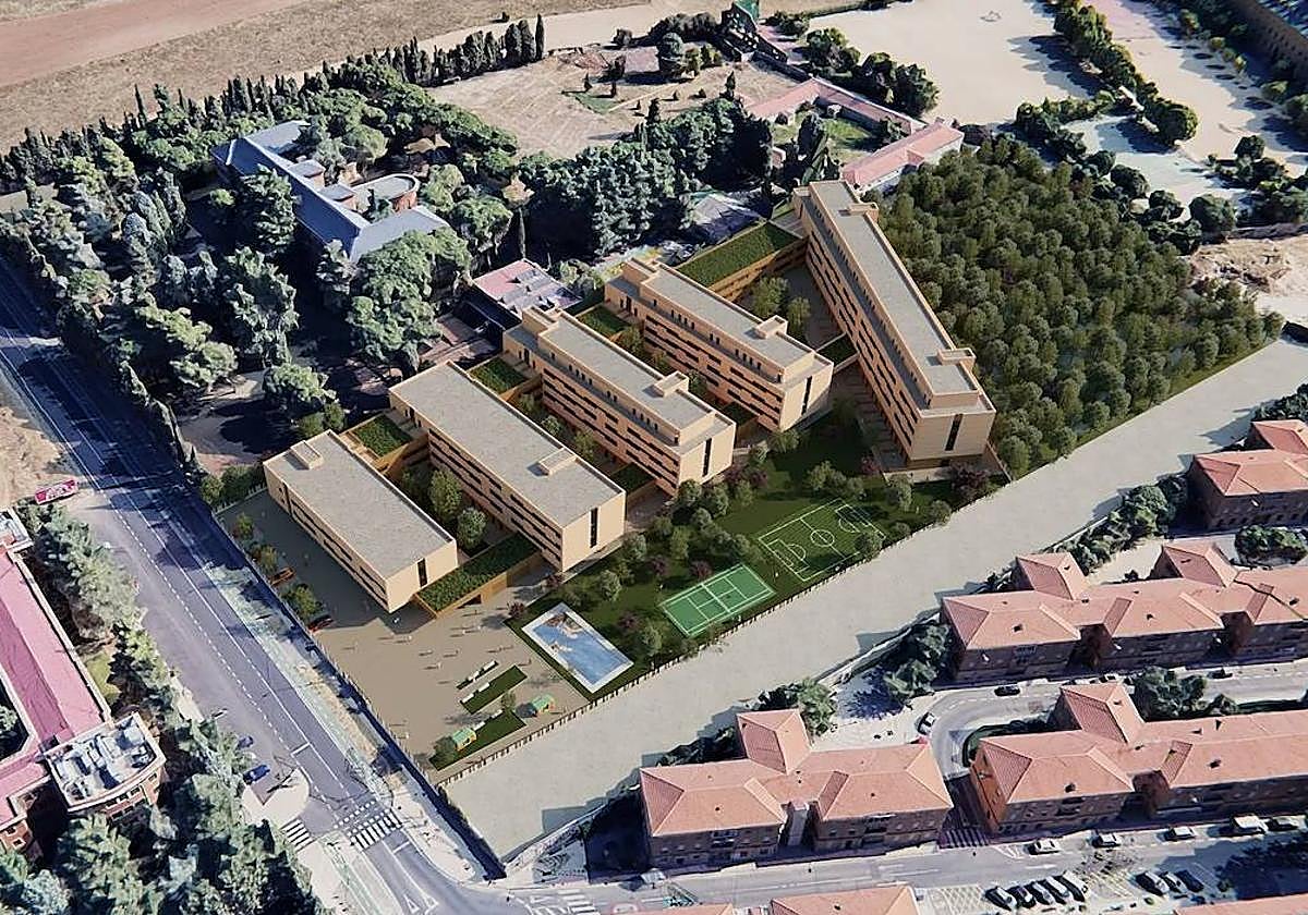 El proyecto previsto para la nueva residencia de estudiantes de la avenida de la Merced.