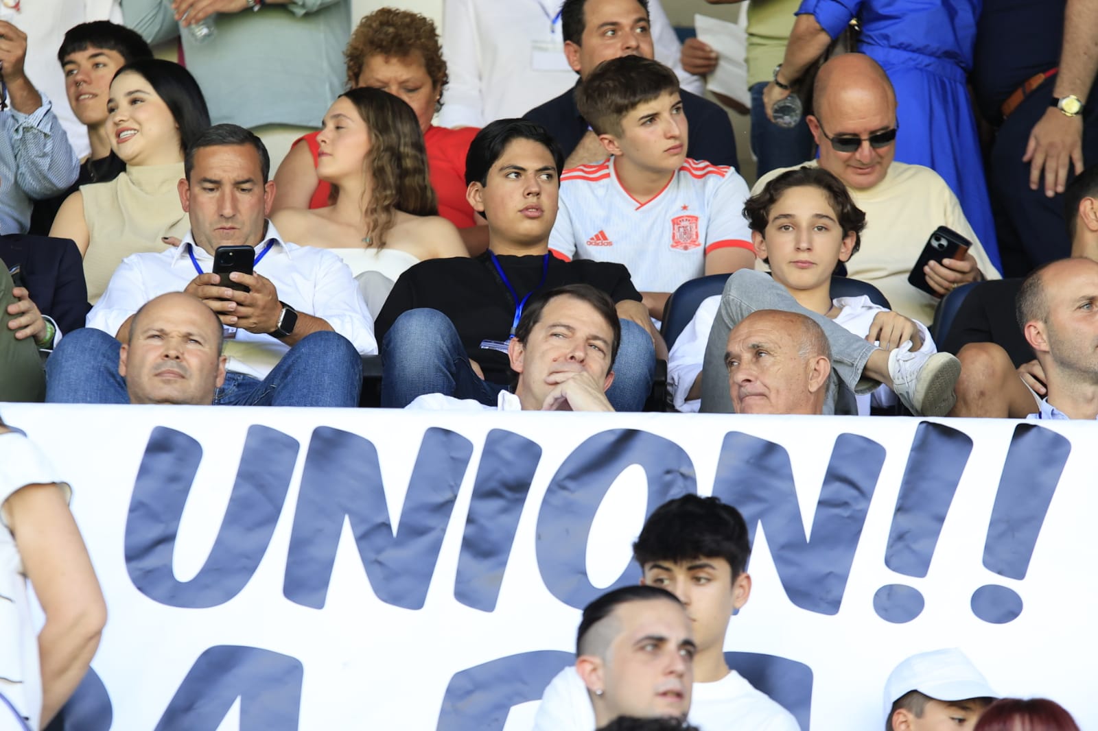 El palco del Helmántico, repleto