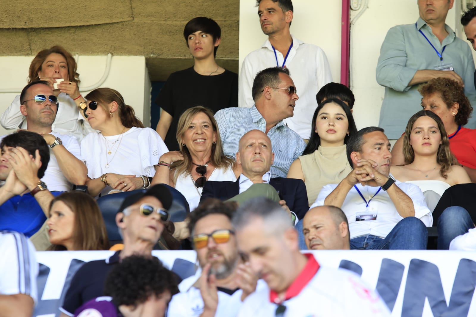 El palco del Helmántico, repleto