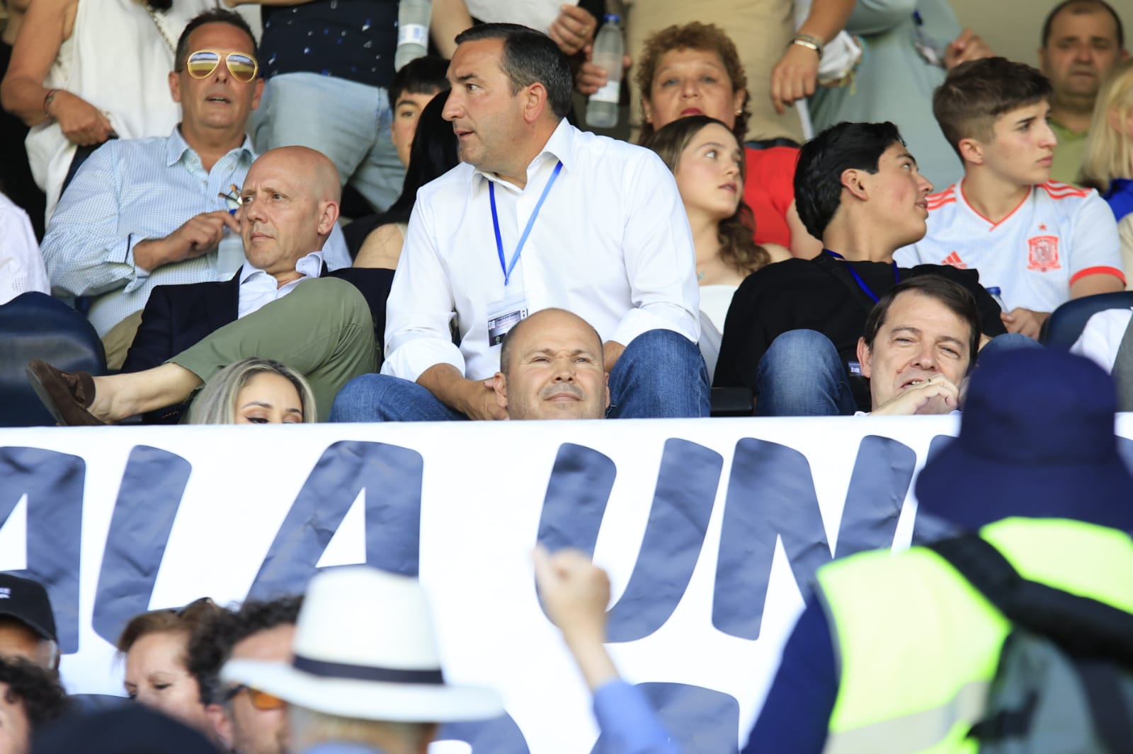 El palco del Helmántico, repleto