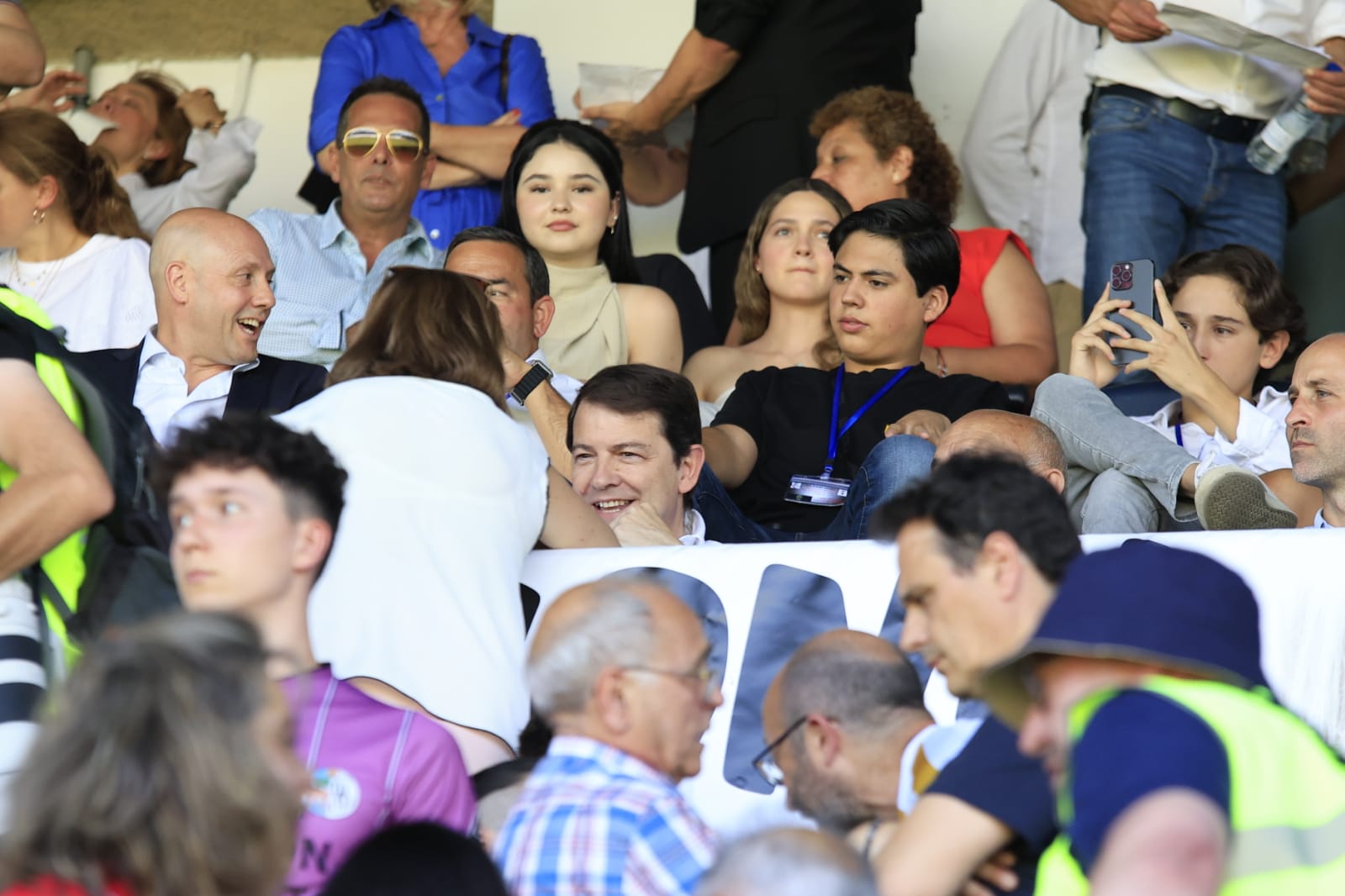 El palco del Helmántico, repleto