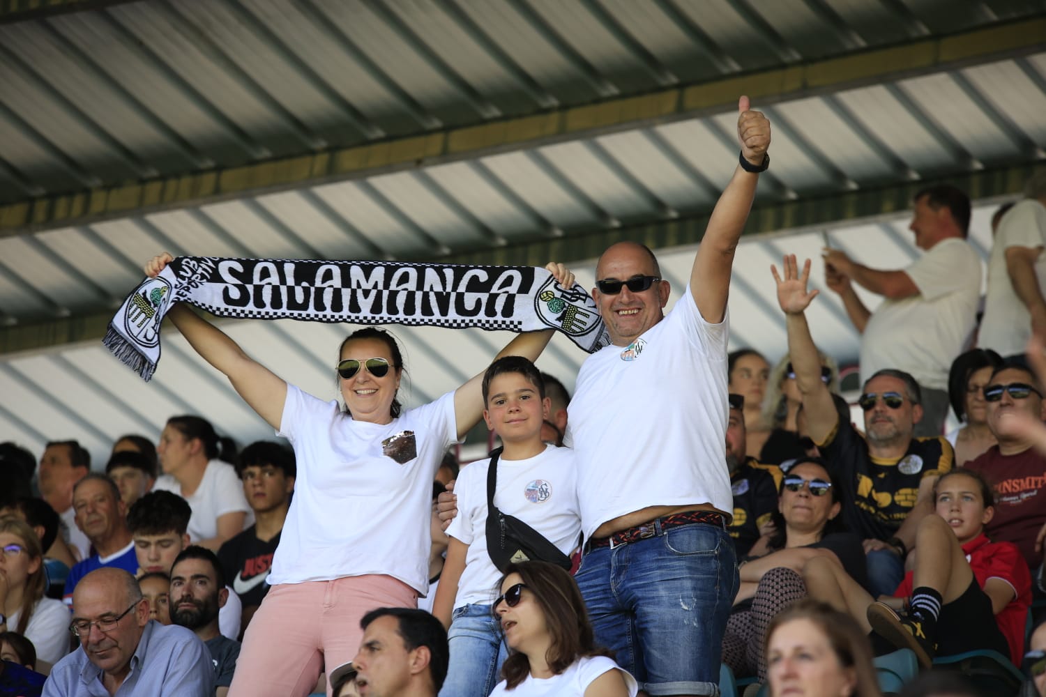 La grada del Helmántico, en la final por el ascenso a Segunda RFEF