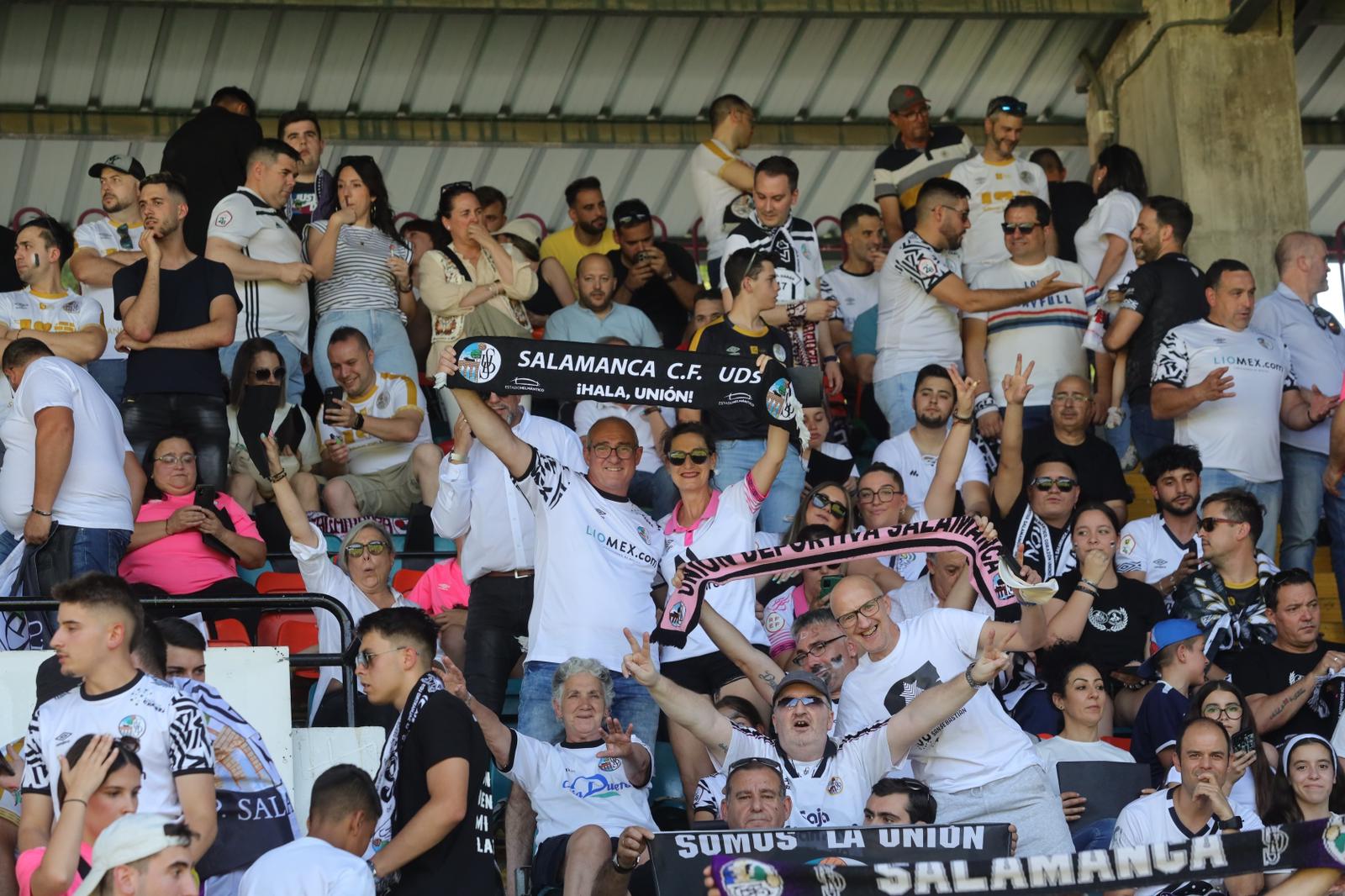 La grada del Helmántico, en la final por el ascenso a Segunda RFEF