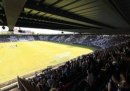 El interior del Helmántico, durante el partido del ascenso.