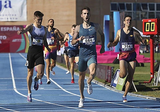 Álvaro de Arriba, en un Campeonato de España.