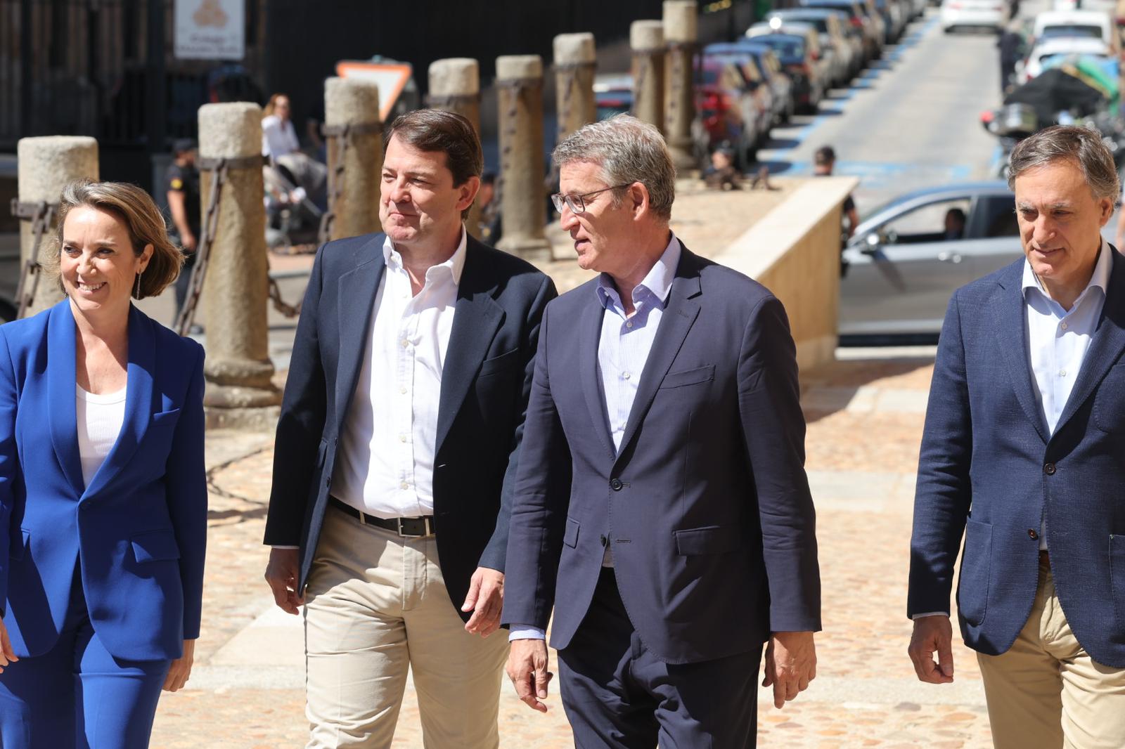 De Mañueco a Feijóo pasando por Ayuso: la reunión del PP en Salamanca