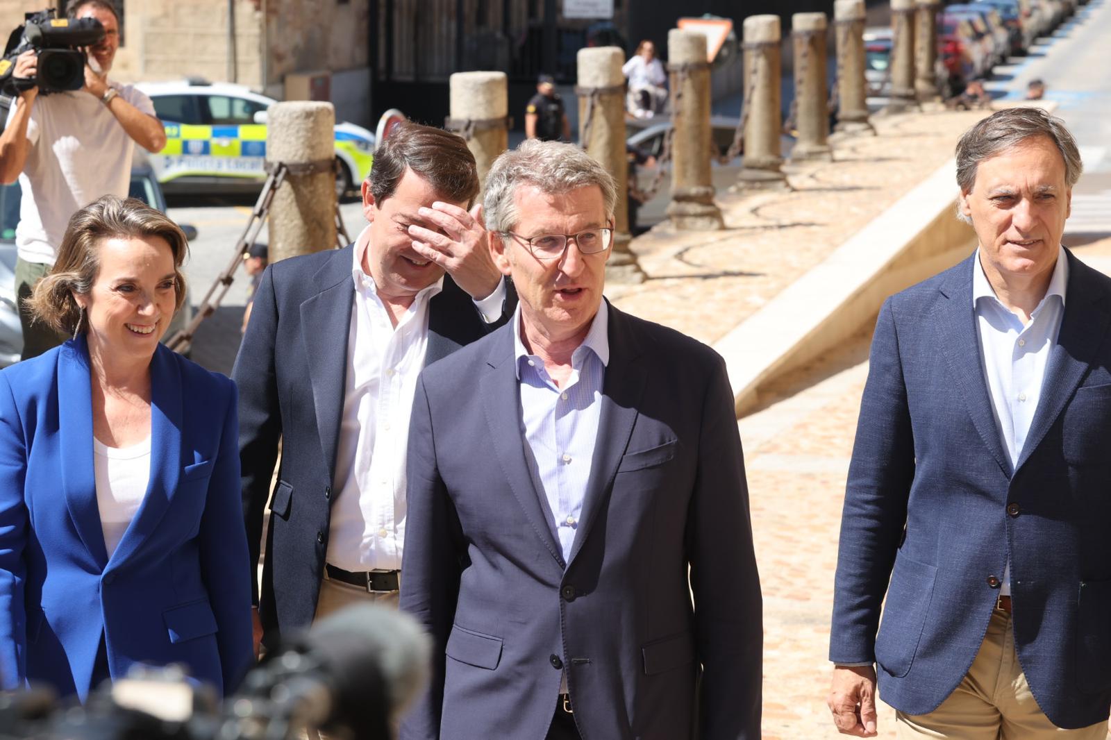 De Mañueco a Feijóo pasando por Ayuso: la reunión del PP en Salamanca