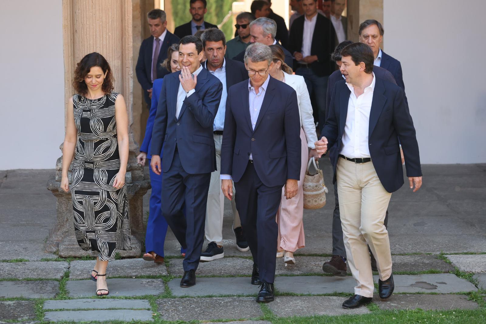 De Mañueco a Feijóo pasando por Ayuso: la reunión del PP en Salamanca