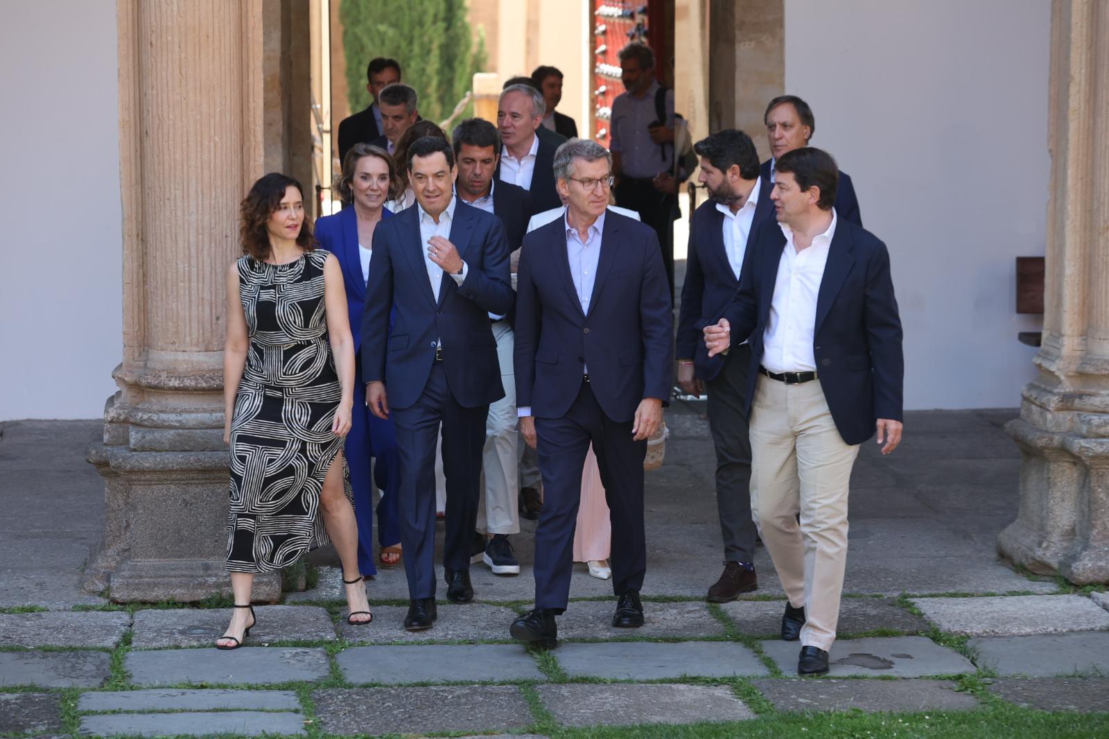 De Mañueco a Feijóo pasando por Ayuso: la reunión del PP en Salamanca