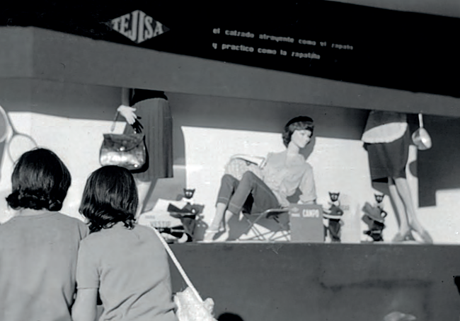 Escaparate de Tejisa en la década de los 50