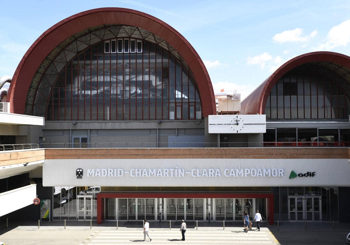 Estación de tren Chamartín-Clara Campoamor en Madrid.