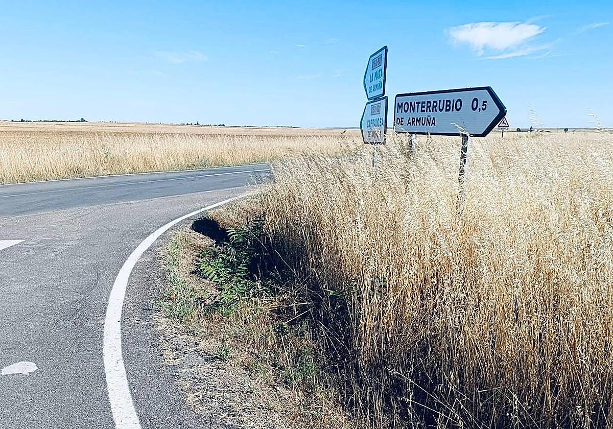 Cruce de caminos en La Armuña.