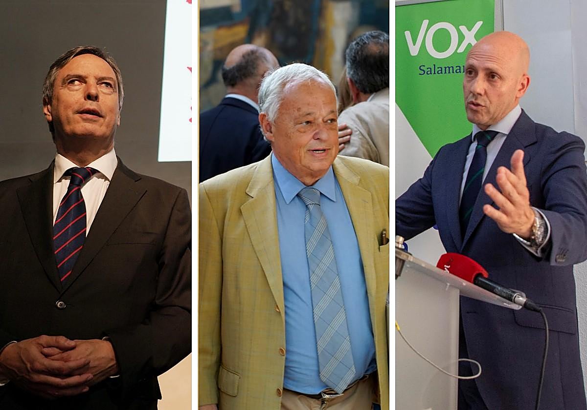 Sánchez Guijo, Santonja y Carlos Menéndez.