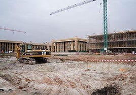 Imagen de archivo de unas viviendas en construcción.