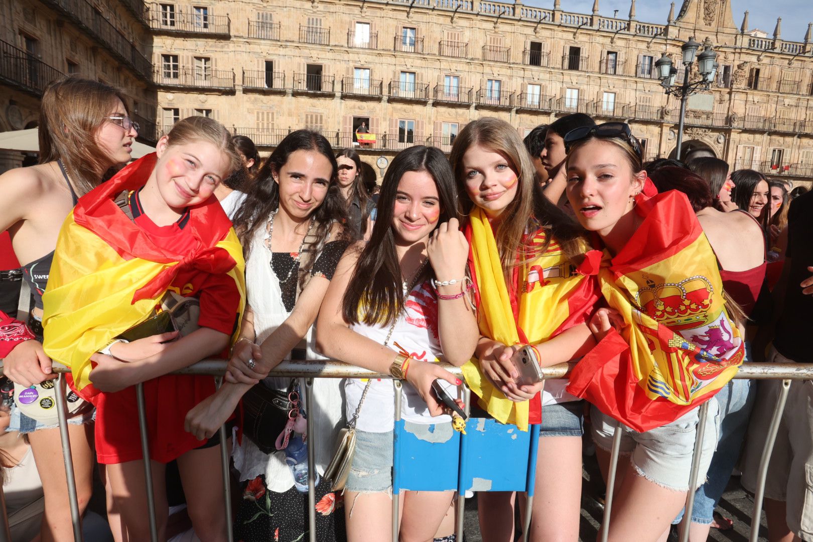 La Plaza Mayor espera la victoria de La Roja