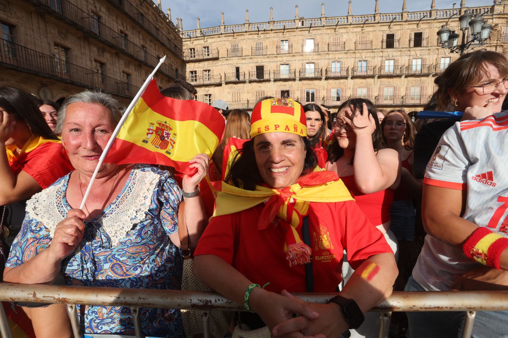 La Plaza Mayor espera la victoria de La Roja