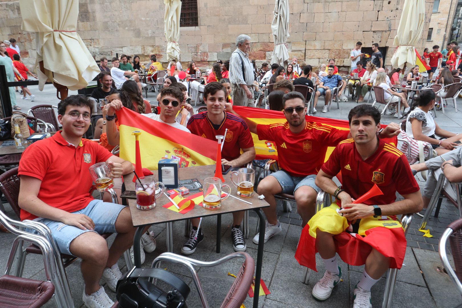 La Plaza Mayor espera la victoria de La Roja