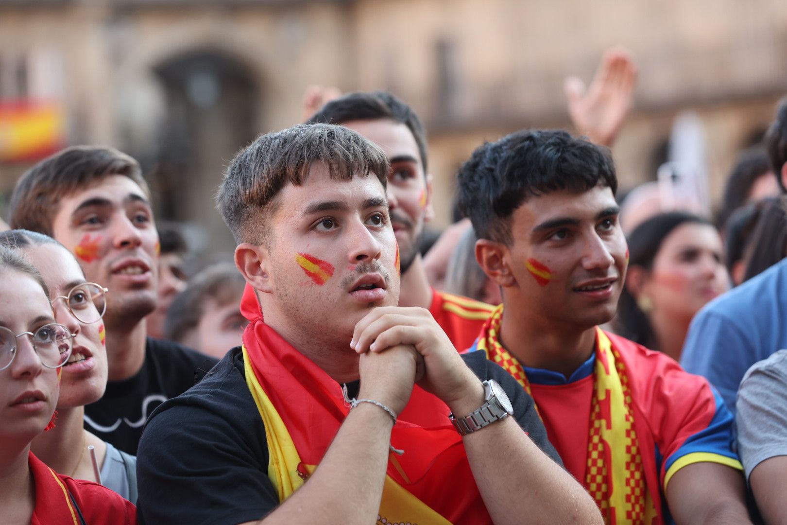 La Plaza Mayor espera la victoria de La Roja