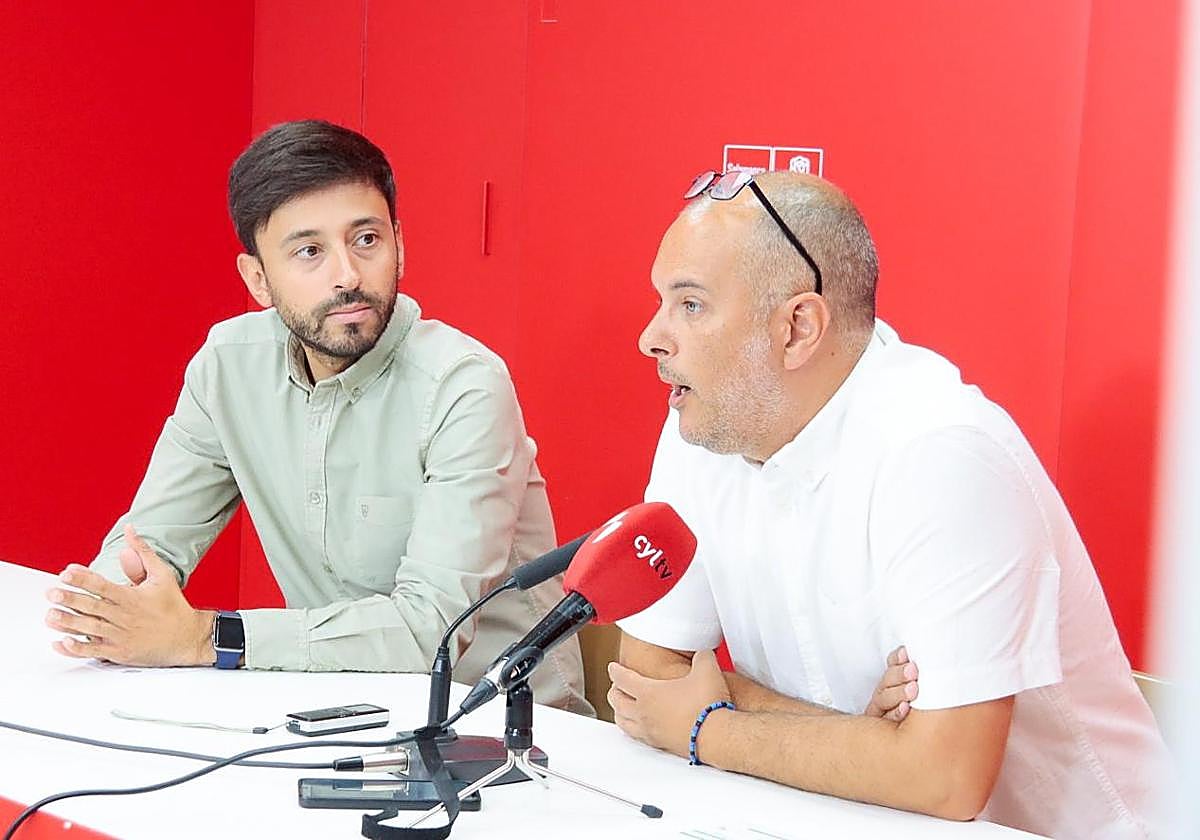 Fran Díaz y David Matute en la rueda de prensa