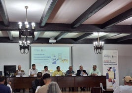 Gerardo Marcos fue el encargado de inaugurar la jornada en la Finca Castro Enríquez de la Diputación.