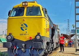 El tren histórico que llegó a Salamanca en 2022.