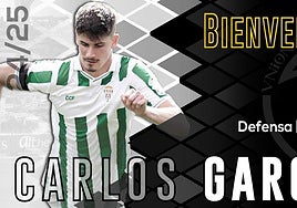 Carlos García, nuevo defensa en las filas de Unionistas CF
